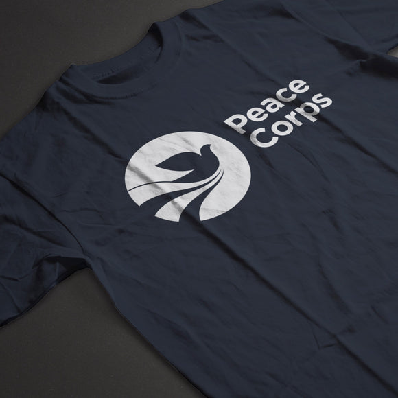 Peace Corps Short Sleeve Tee in Navy — unisex sizes