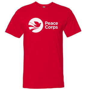 Peace Corps Short Sleeve Tee in Red — unisex sizes